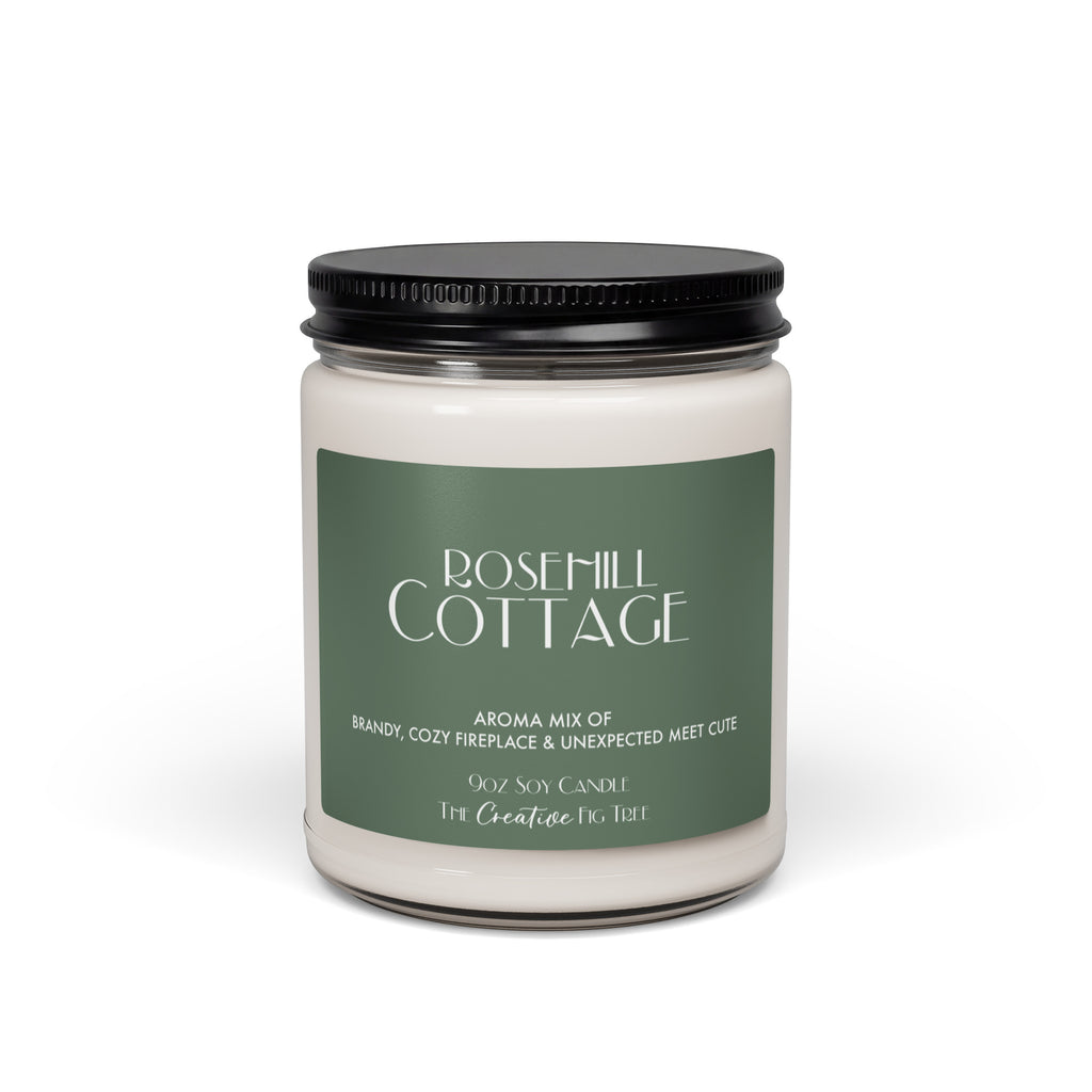 Rosehill Cottage Candle with Aroma of Brandy, Fireplace and Unexpected Meet Cute