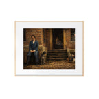 Mr. Darcy Waits Art Print Pride and Prejudice Oil Painting Jane Austen Artwork Regency Era Gallery Wall Book Decor