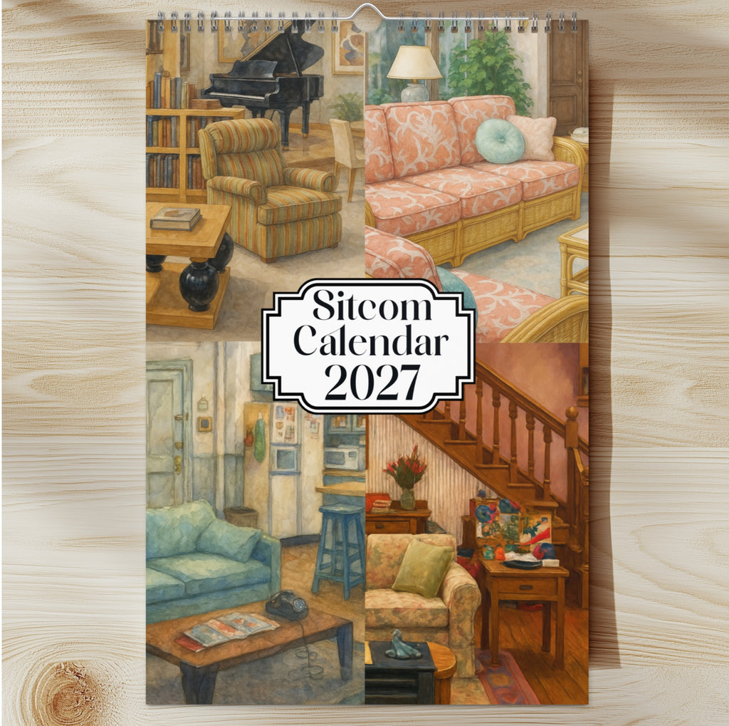 Sitcom Living Rooms 2027 Watercolor Art Wall Calendar