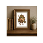 The Green Birdhouse Watercolor Art Print