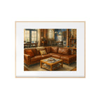 New Girl Living Room Watercolor Art Print
