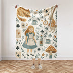 Alice in Wonderland Soft Sherpa Blanket