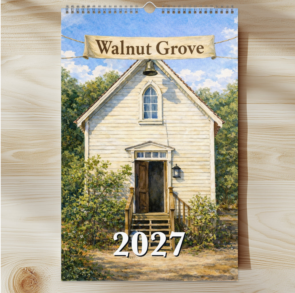 Walnut Grover 2027 Wall Calendar Little House on the Prairie Art Printed