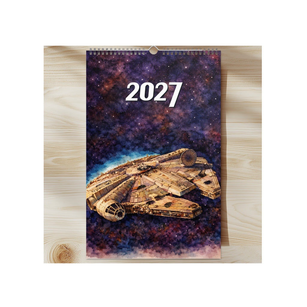 A Galaxy Far Far Away 2027 Watercolor Art Wall Calendar