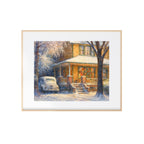 The Parker House Art Print Christmas Story Watercolor Painting