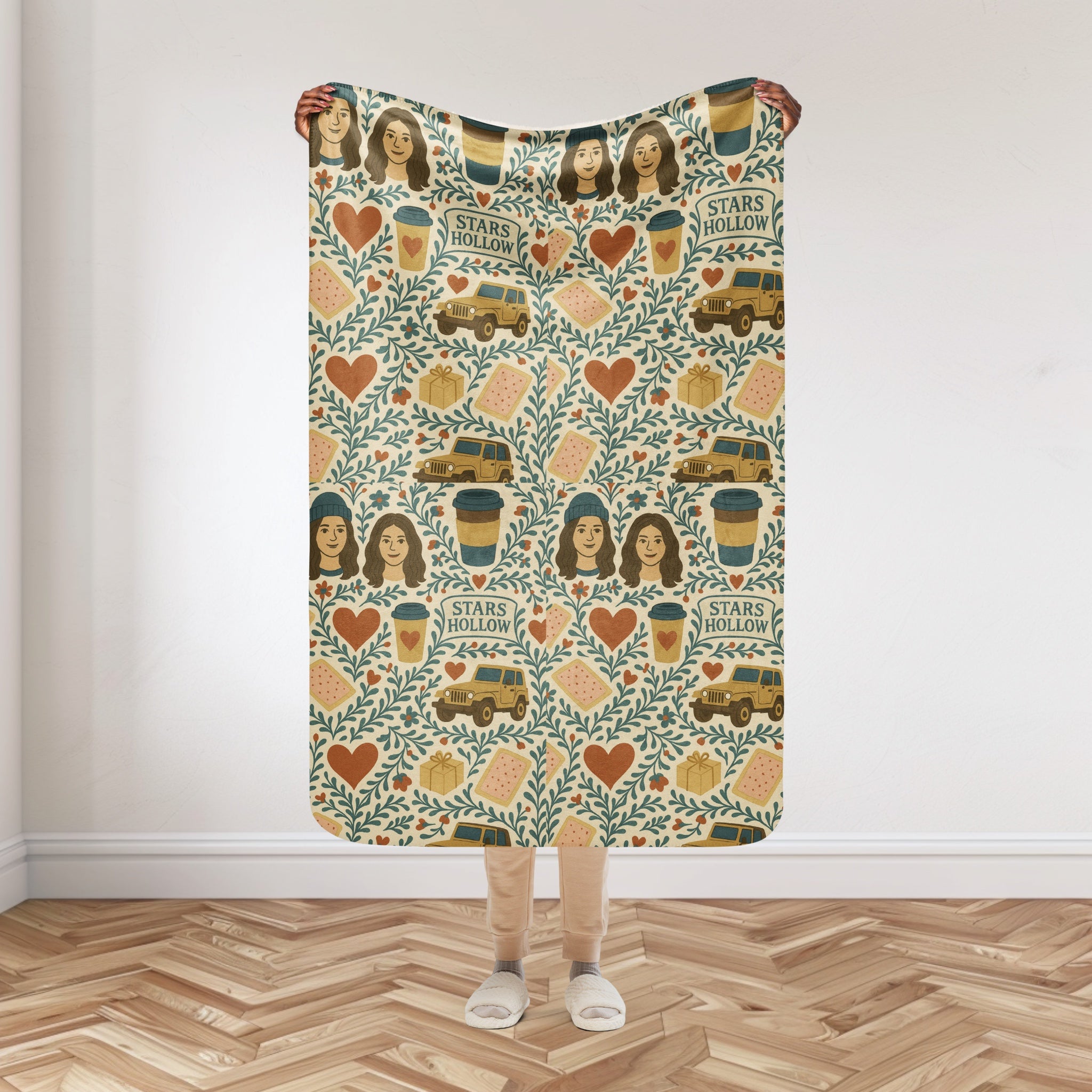 Stars Hollow Soft Sherpa Blanket