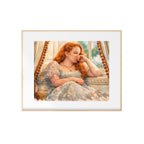 A Lady in Turmoil Art Print Regency Era Watercolor Painting