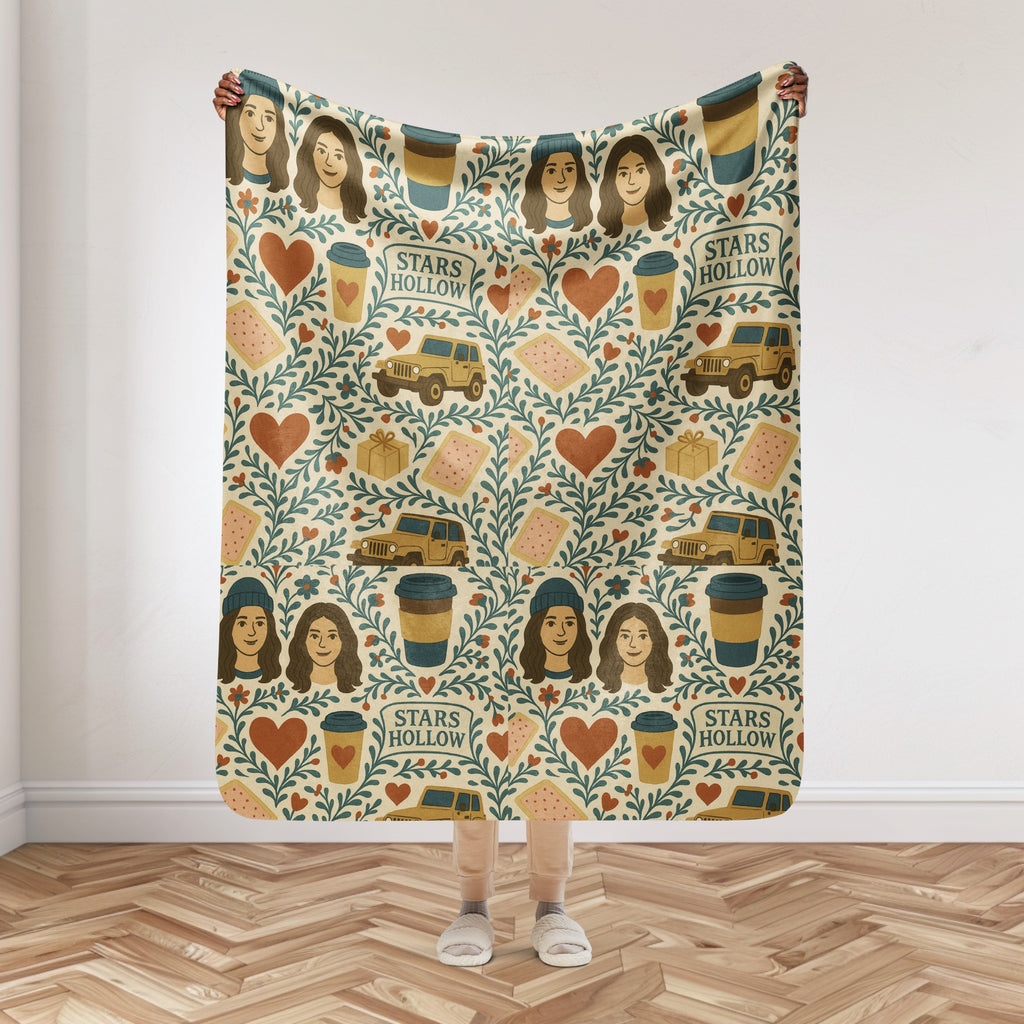 Stars Hollow Soft Sherpa Blanket