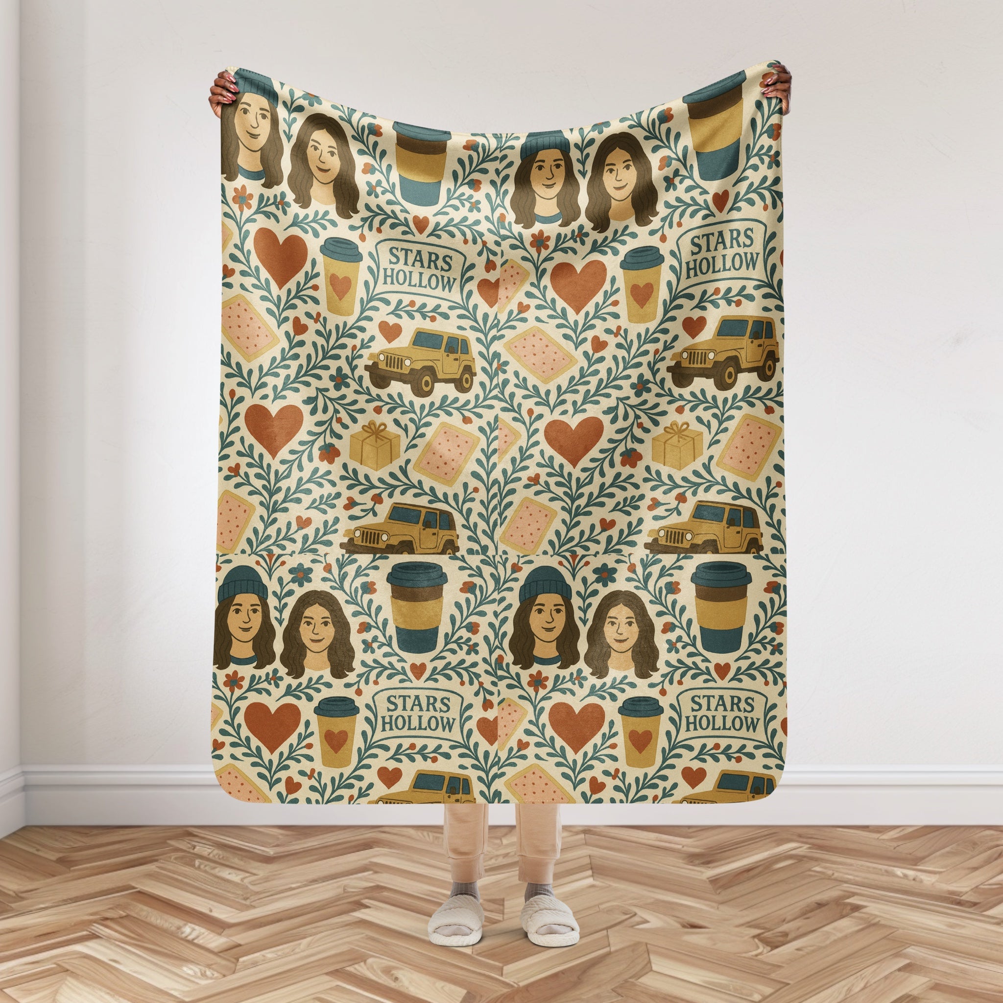 Stars Hollow Soft Sherpa Blanket