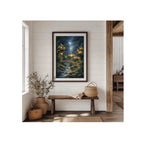 Lothlorien Art Print Elven Enchanted Forest Watercolor Painting Fantasy Book Artwork