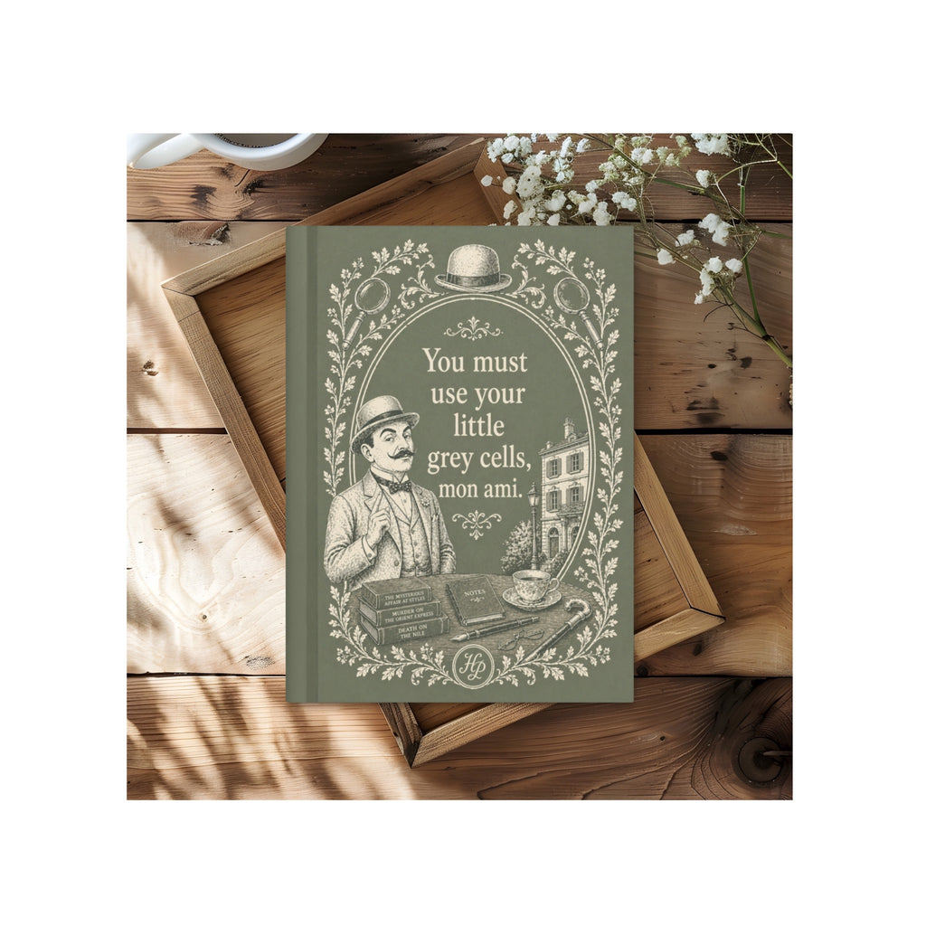 Hercule Poirot Hardcover Notebook with Lovely Matte Finish