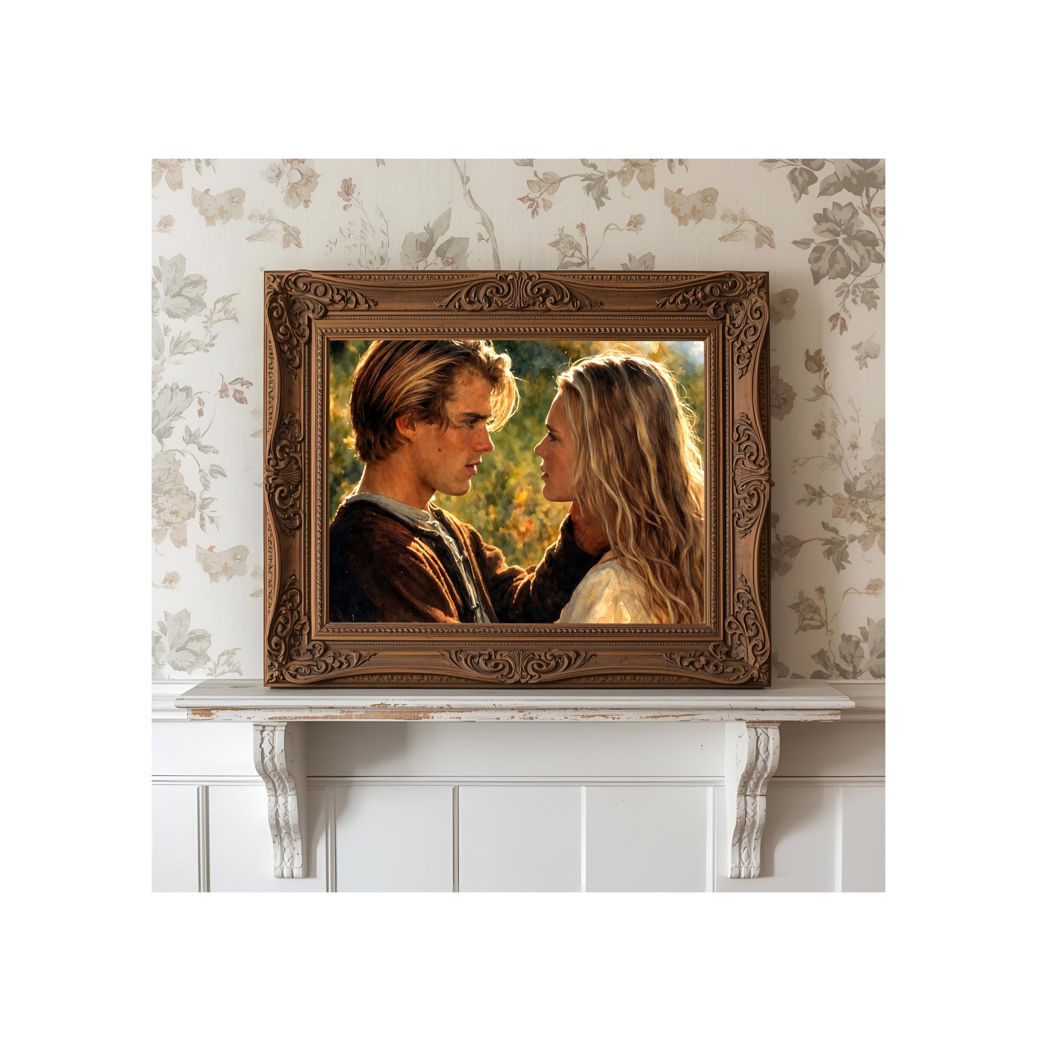 Westley and Buttercup Art Print Princess Bride Watercolor Painting