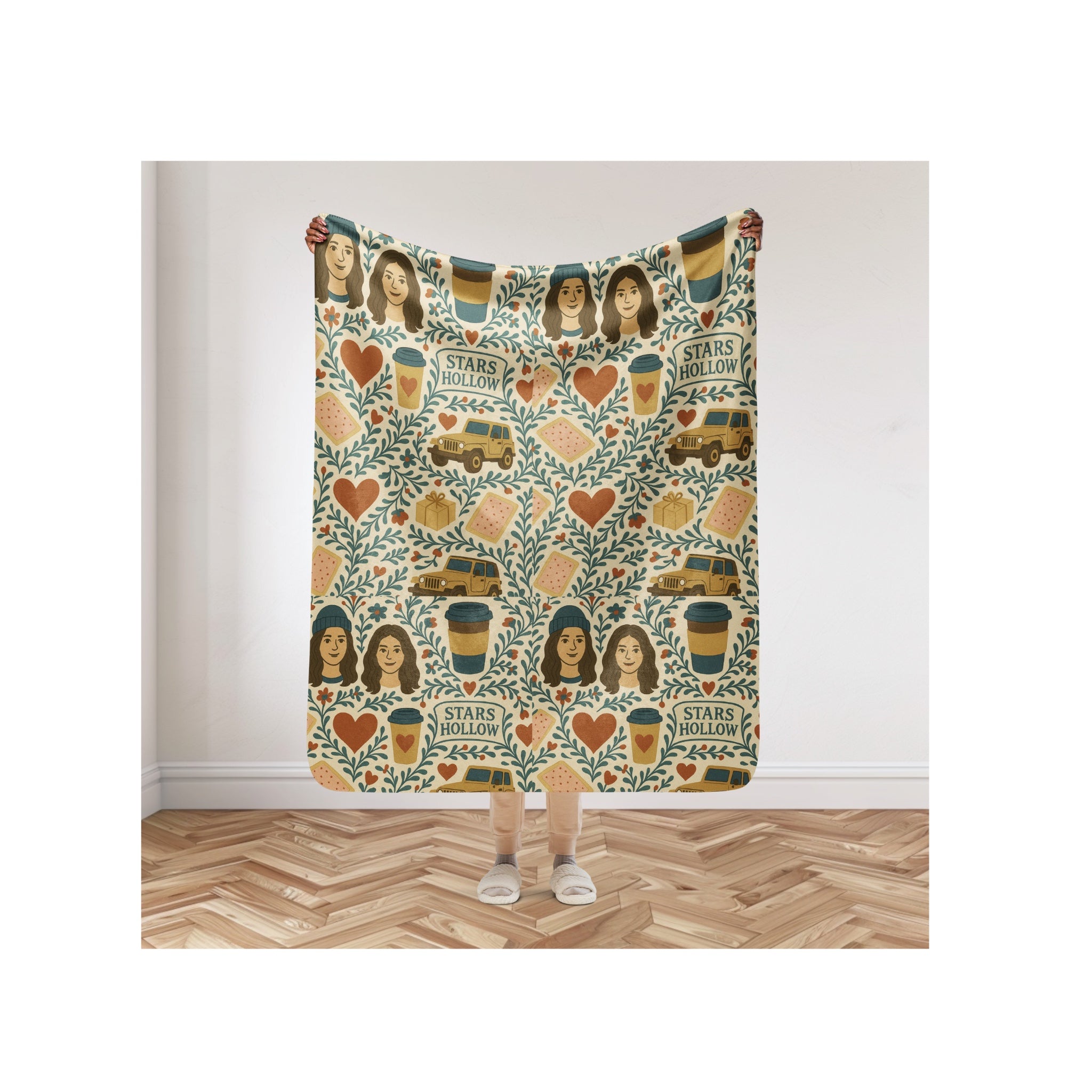 Stars Hollow Soft Sherpa Blanket