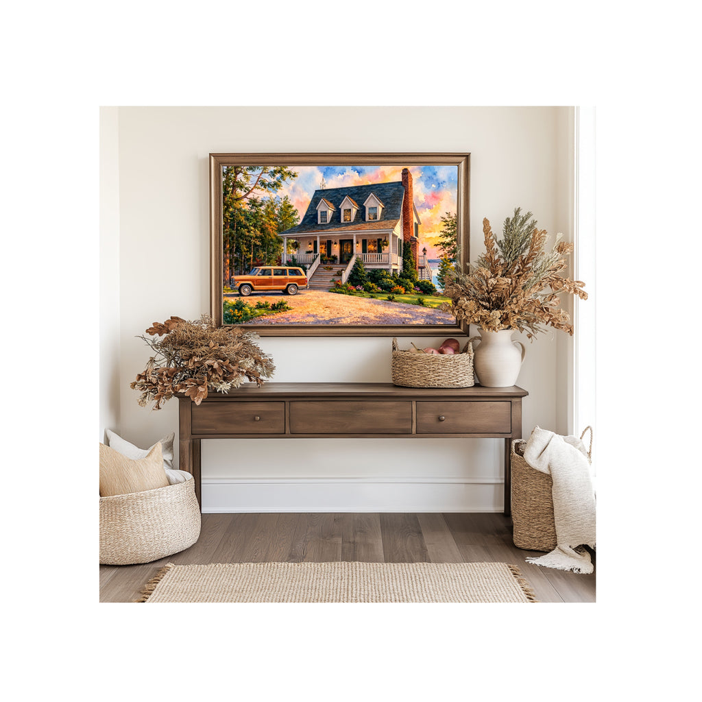 What About Bob Art Print Lake Winnipesauke House Watercolor Painting