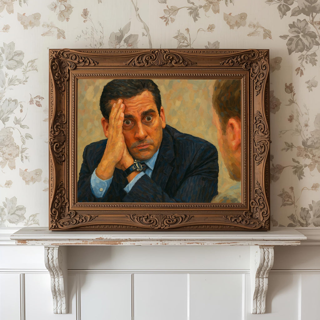 The Office Art Print Exit Interview Artwork Michael Scott Painting