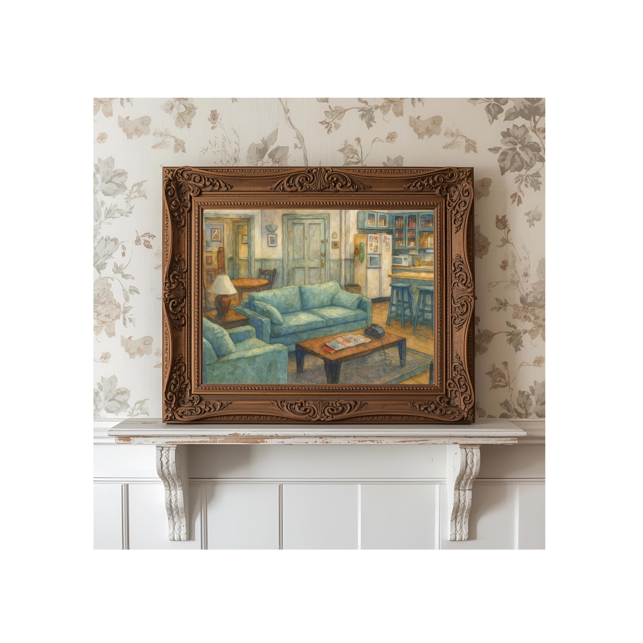 Jerry's Apartment Watercolor Art Print