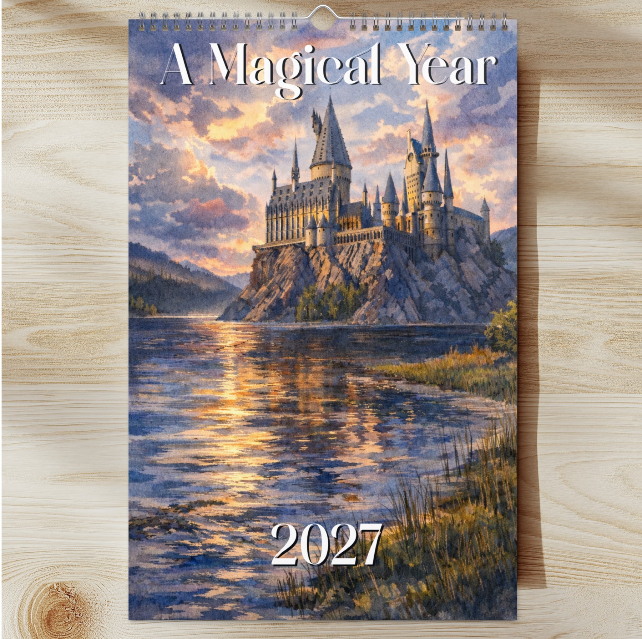 A Magical Year 2027 Watercolor Art Wall Calendar