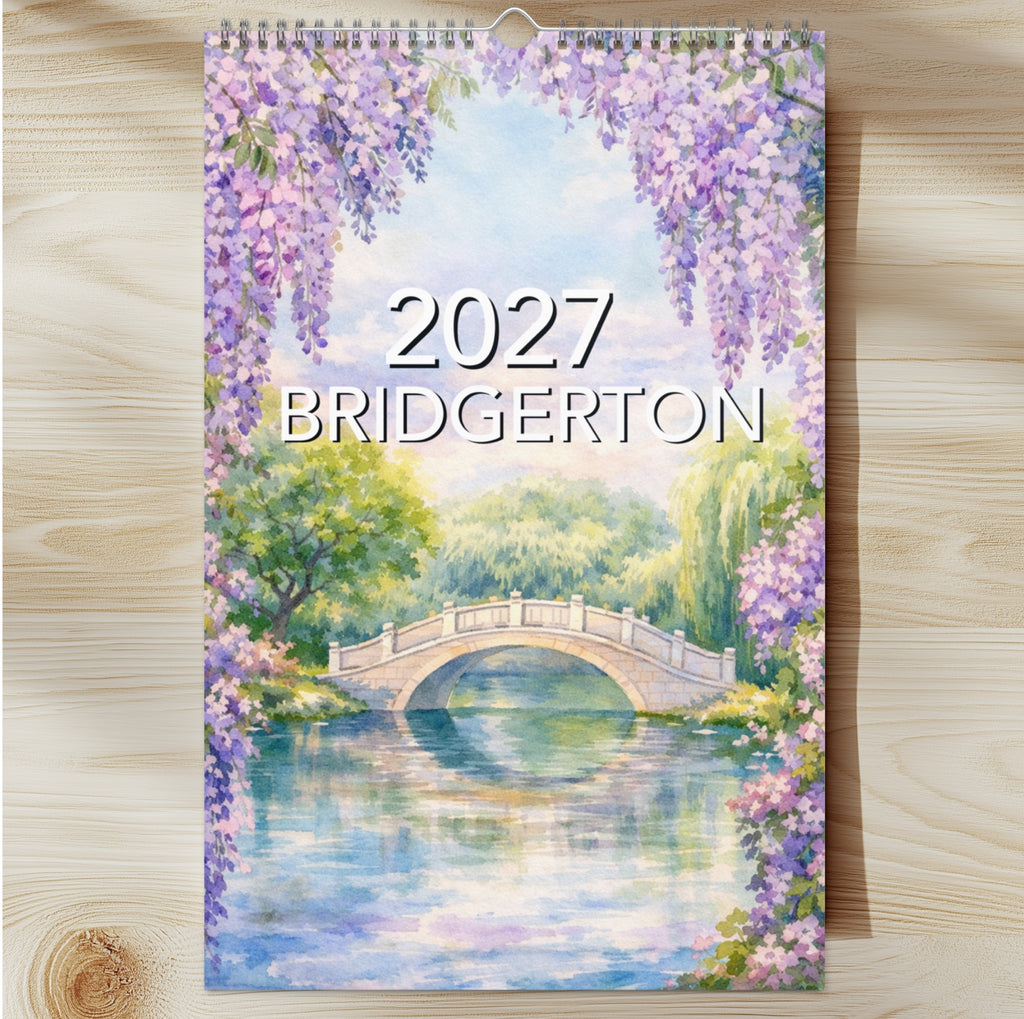 Bridgerton 2027 Watercolor Art Wall Calendar