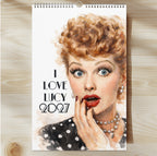 I Love Lucy 2027 Wall Calendar Lucielle Ball Watercolor Painting Art Printed Calendar