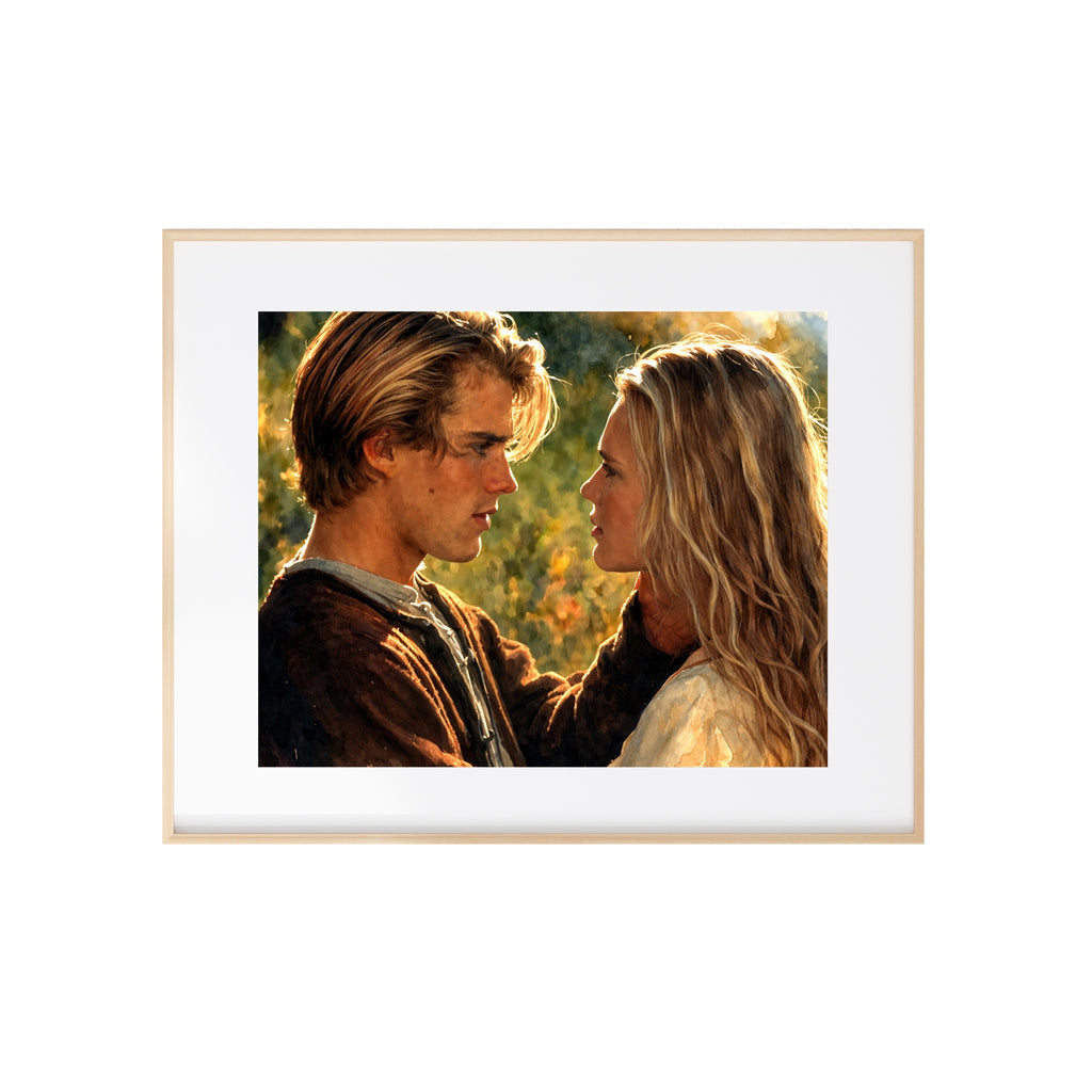Westley and Buttercup Art Print Princess Bride Watercolor Painting