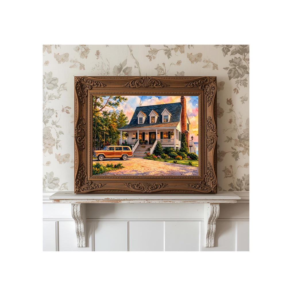 What About Bob Art Print Lake Winnipesauke House Watercolor Painting