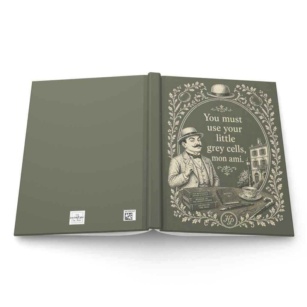 Hercule Poirot Hardcover Notebook with Lovely Matte Finish