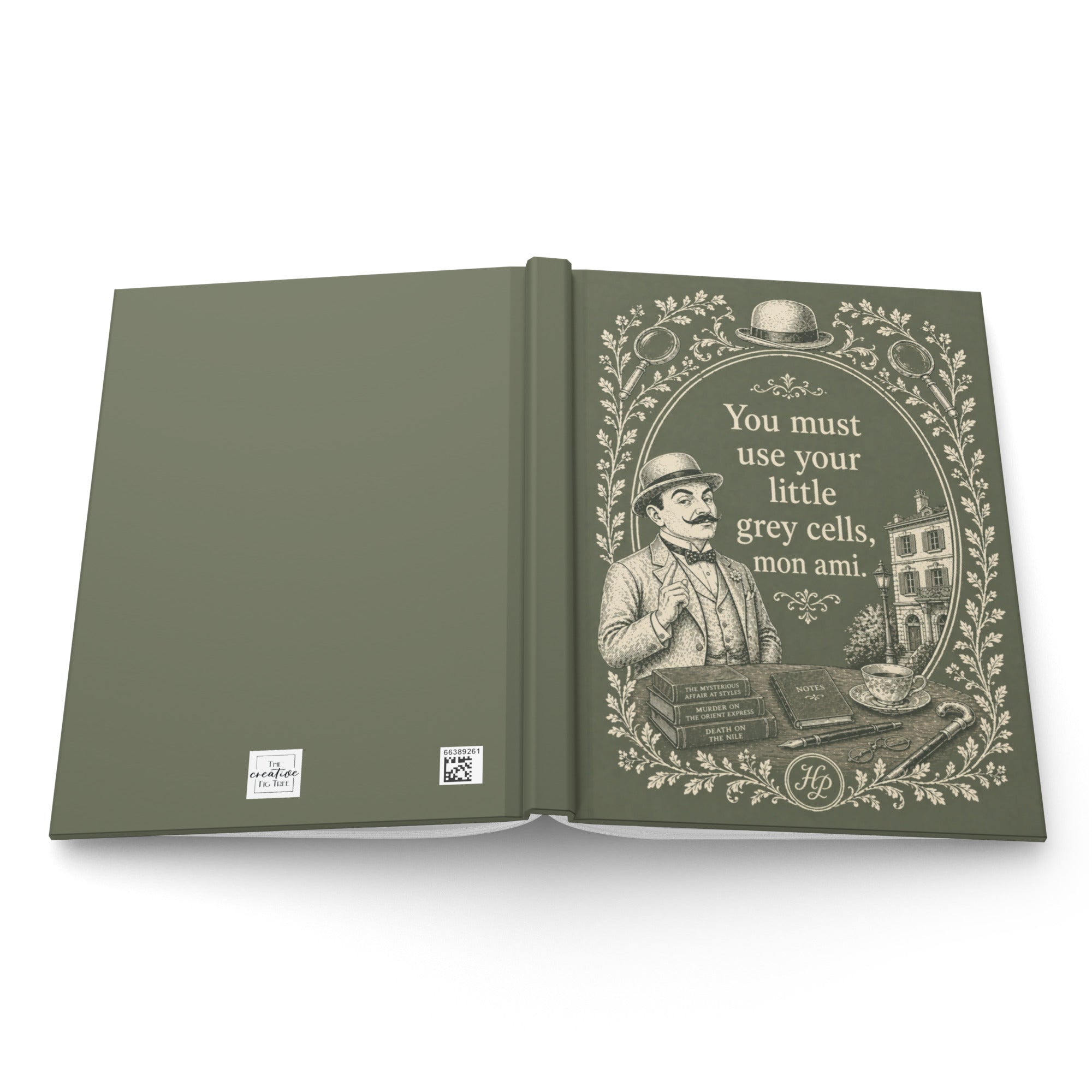 Hercule Poirot Hardcover Notebook with Lovely Matte Finish
