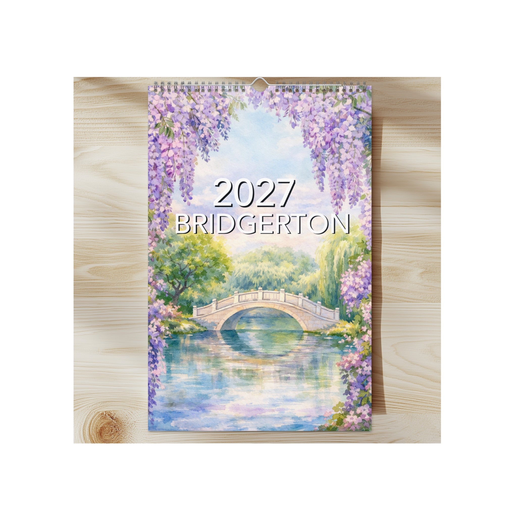 Bridgerton 2027 Watercolor Art Wall Calendar