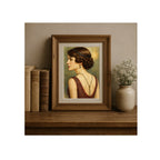 Lady Mary Portrait Art Print Downton Abbey Watercolor Painting