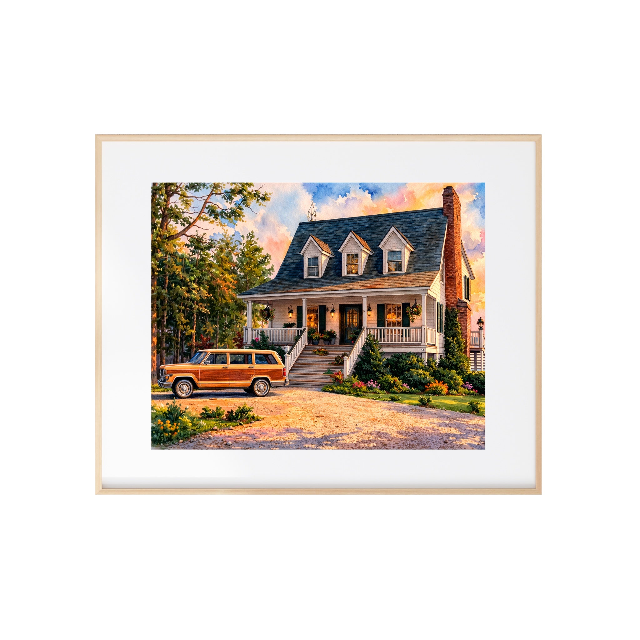 What About Bob Art Print Lake Winnipesauke House Watercolor Painting