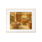 Golden Girl's Kitchen Art PRint Blanche's House Watercolor Painting