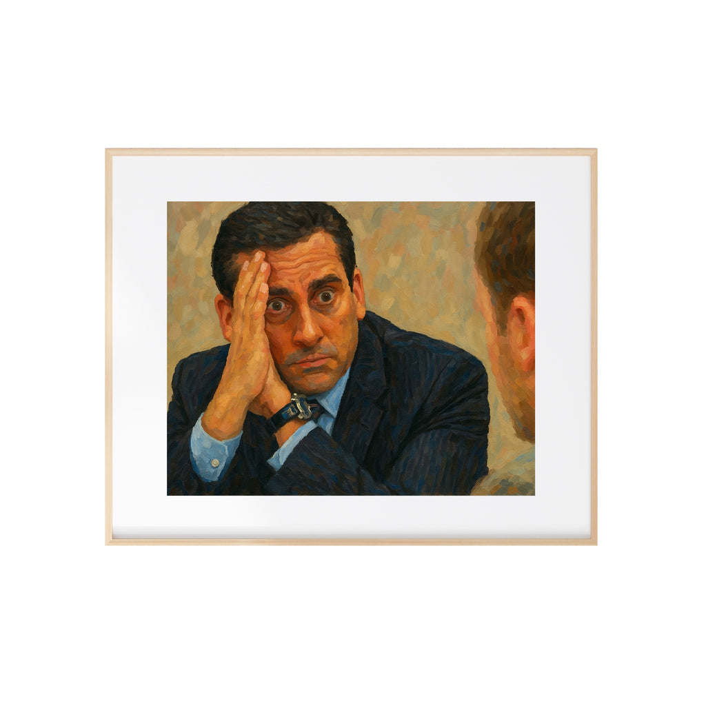 The Office Art Print Exit Interview Artwork Michael Scott Painting