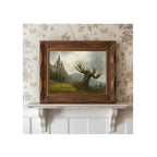 Magical Willow Tree Art Print Wizard World Watercolor Painting Book Gallery Wall Fantasy Decor