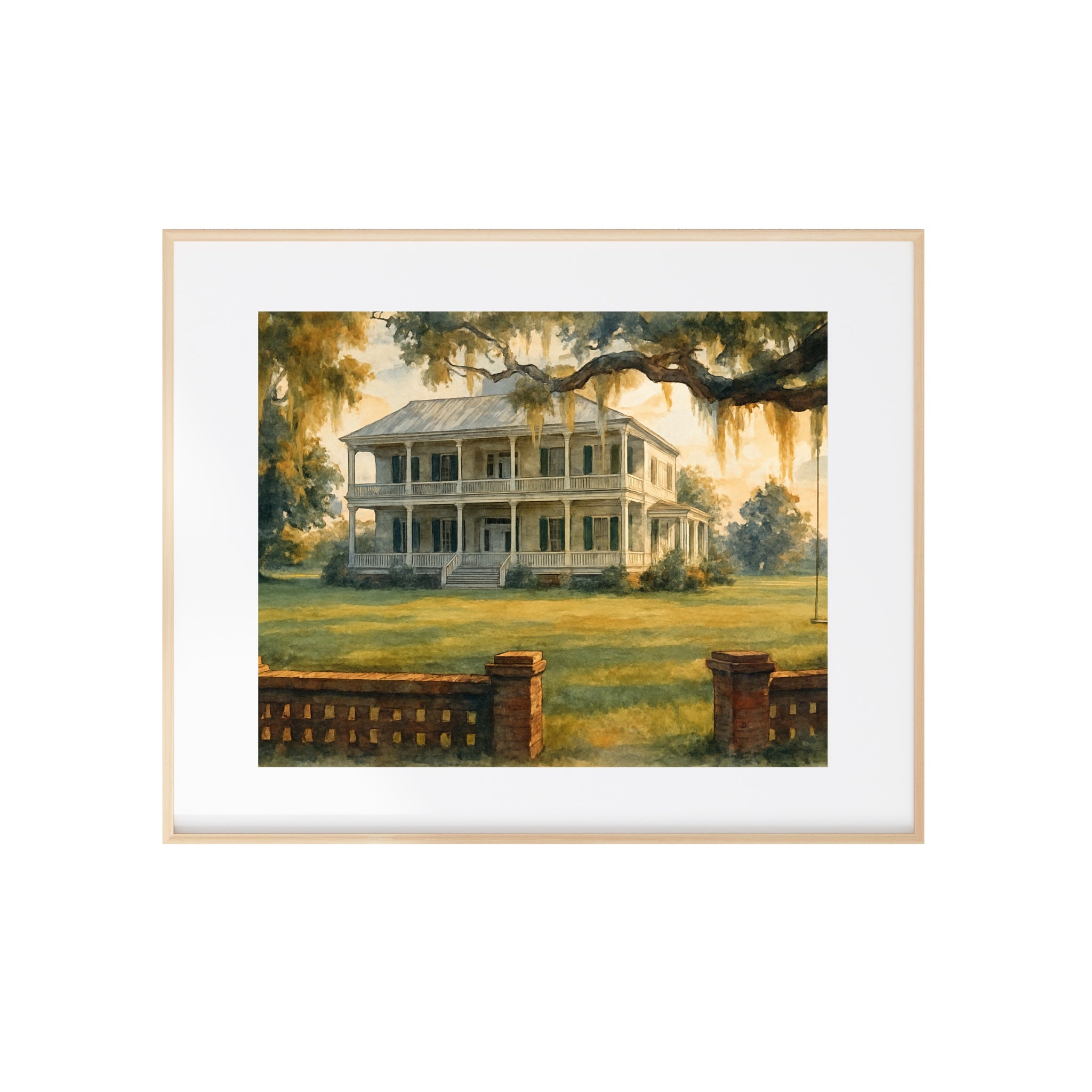 Forest Gump House Watercolor Art Print