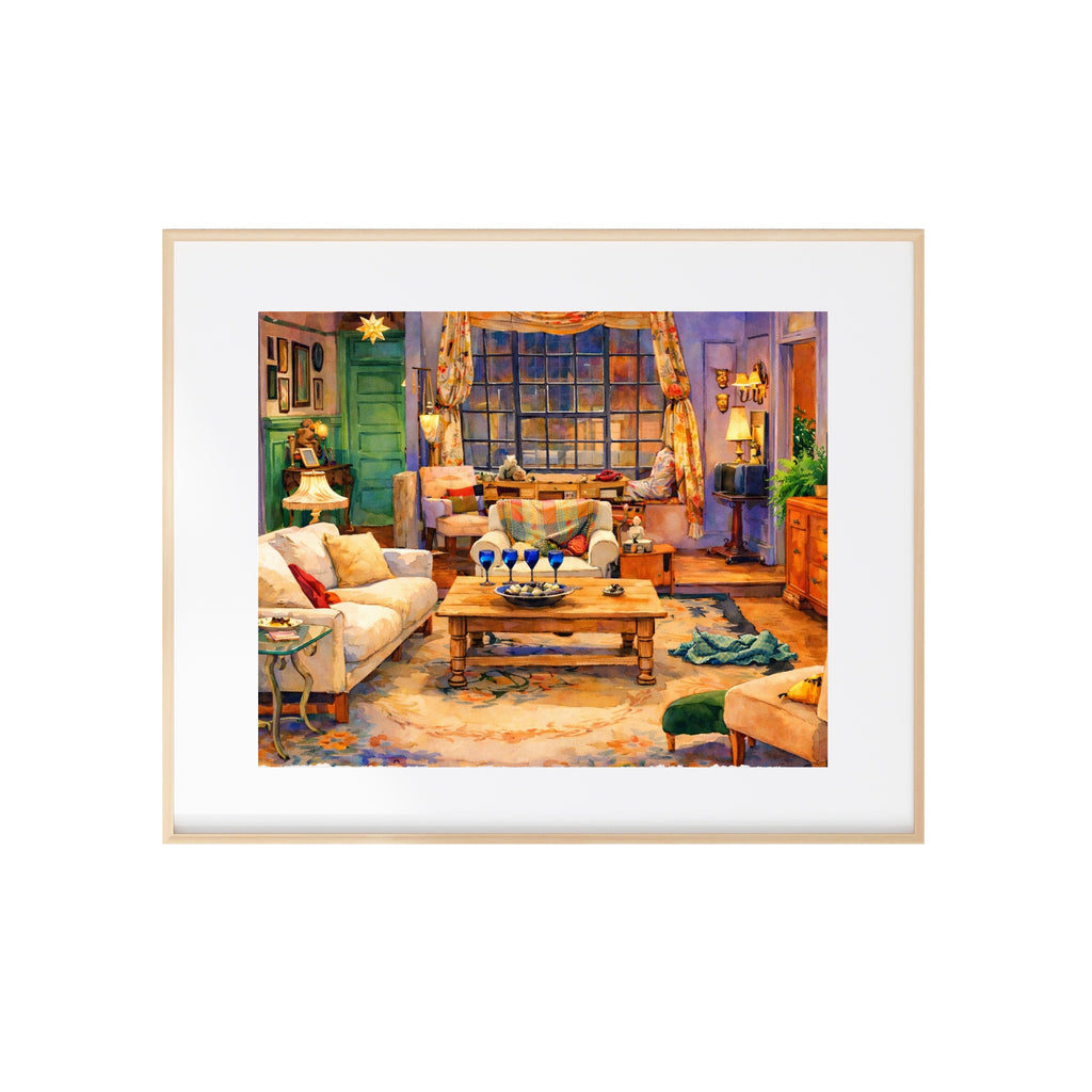 Monica's Apartment Watercolor Art Print