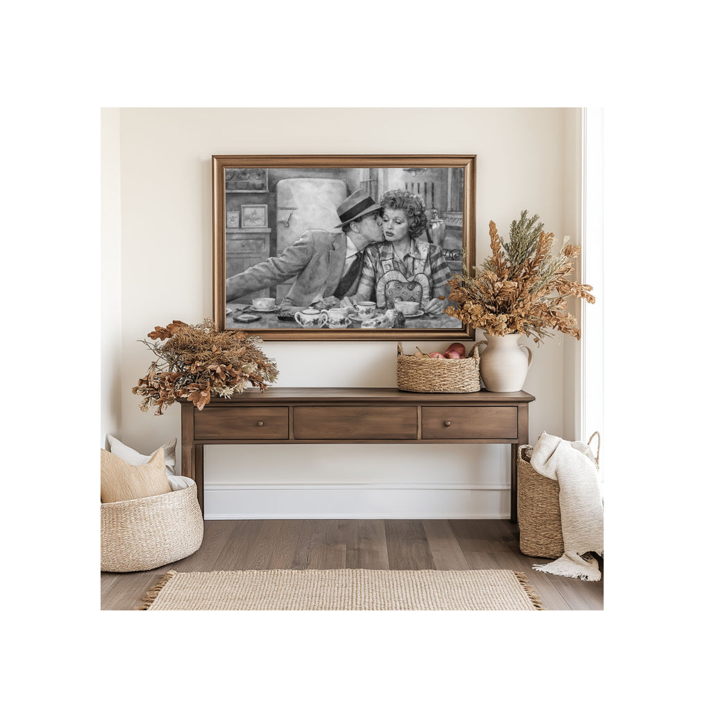 Lucy and Ricky at Breakfast Art Print