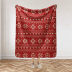 Norwegian Christmas Soft Sherpa Blanket