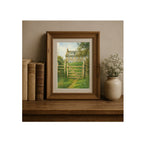 Barton Cottage Art Print Sense and Sensibility Watercolor Painting English Countryside Artwork Bookish Wall Decor