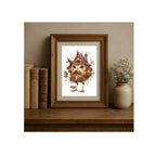The Pink Birdhouse Watercolor Art Print