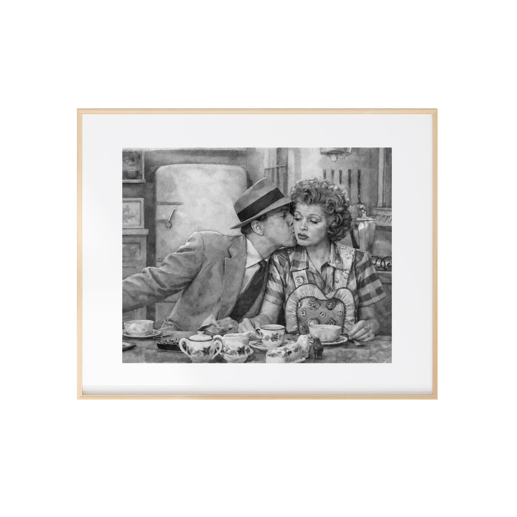 Lucy and Ricky at Breakfast Art Print