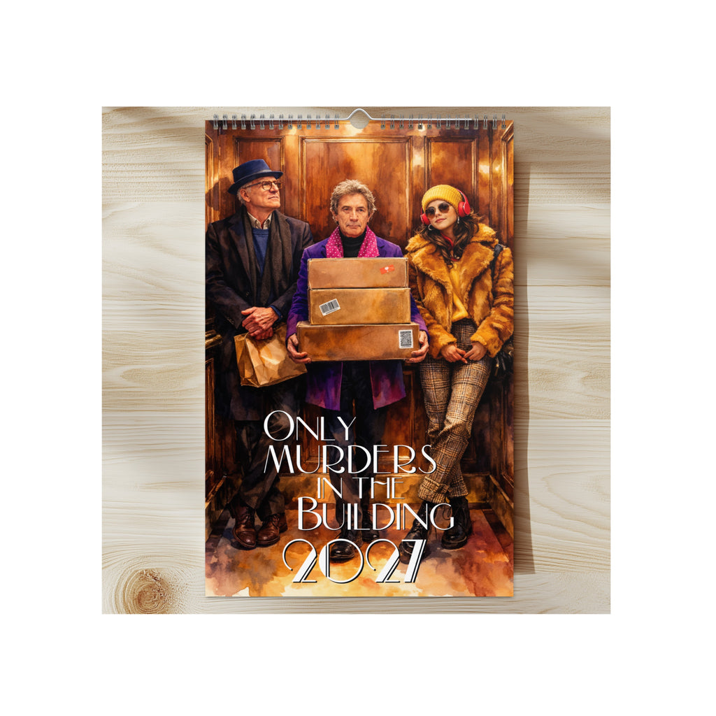 Only Murders in the Building 2027 Watercolor Art Wall Calendar