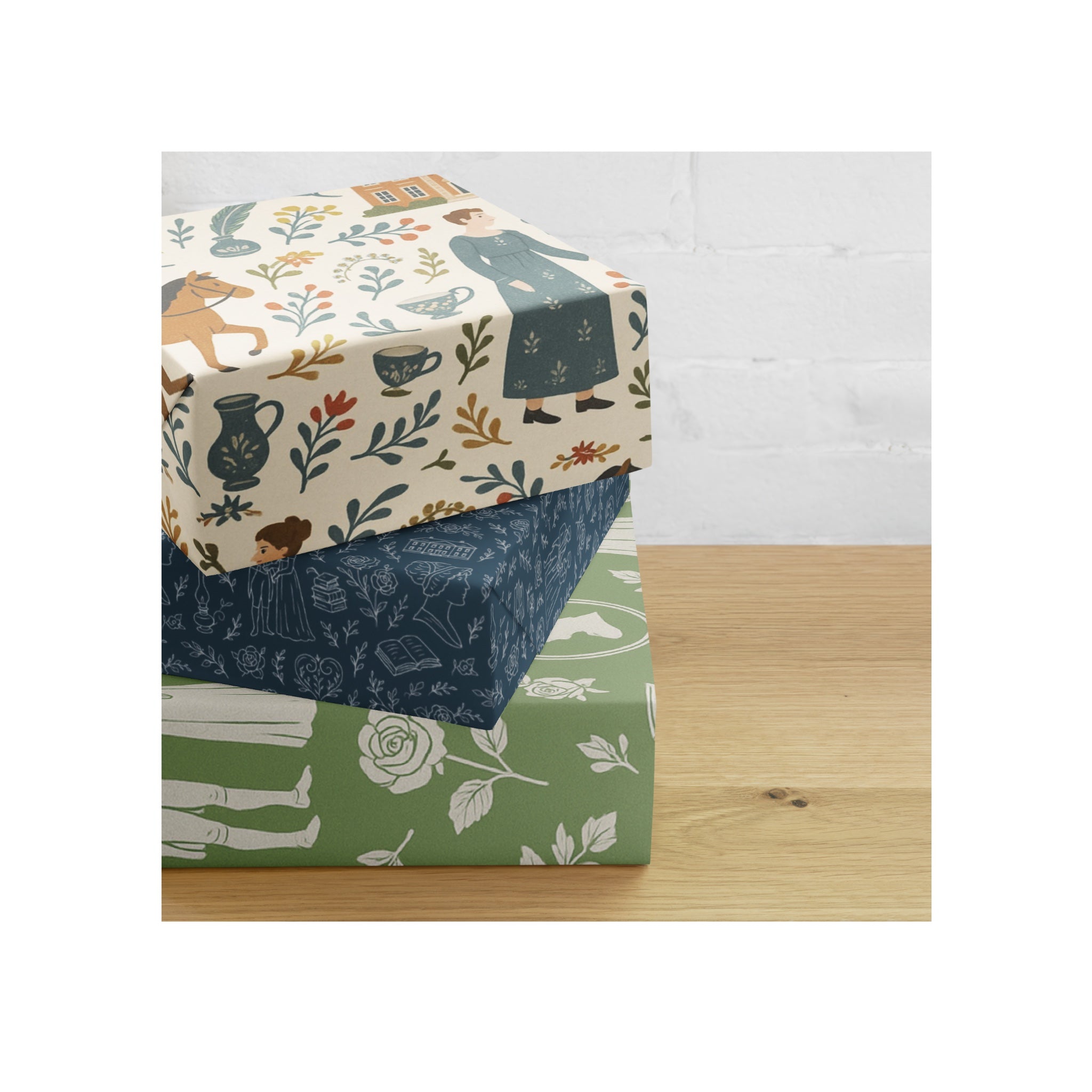 Jane Austen Gift Wrap Set