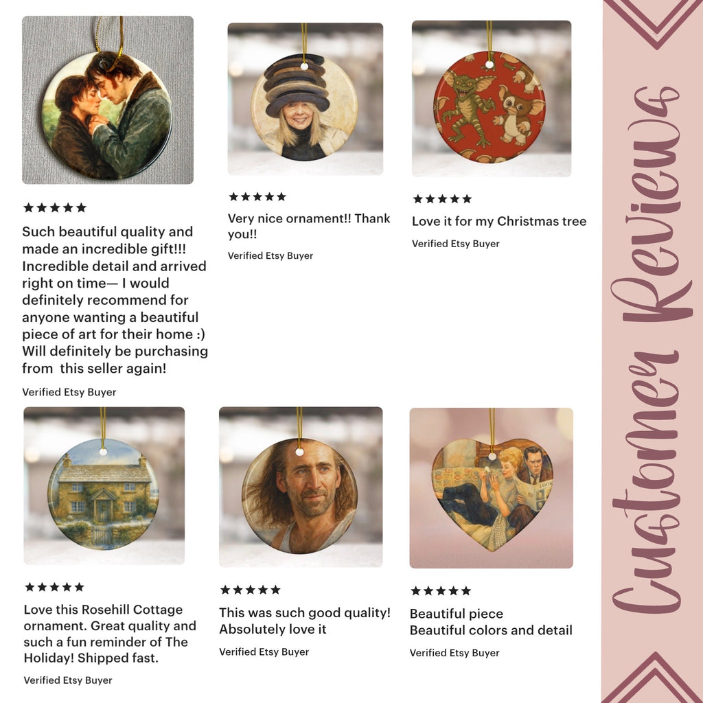 Mr. Carson Downton Abbey Art Ceramic Ornament