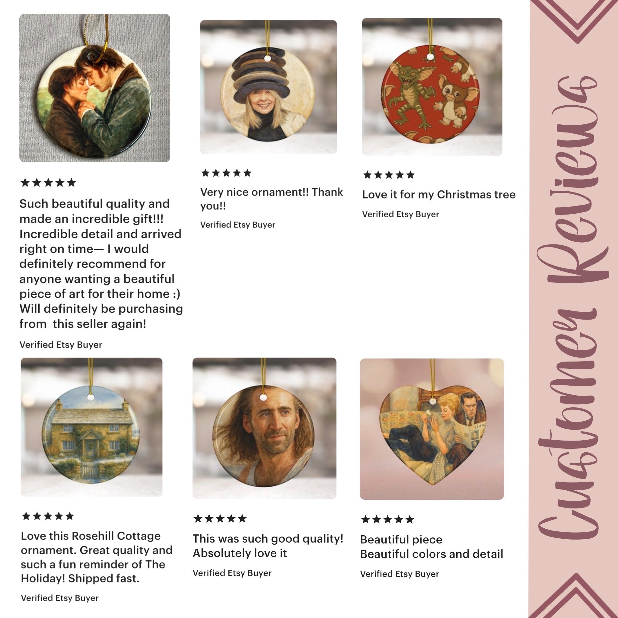 Mr. Carson Downton Abbey Art Ceramic Ornament