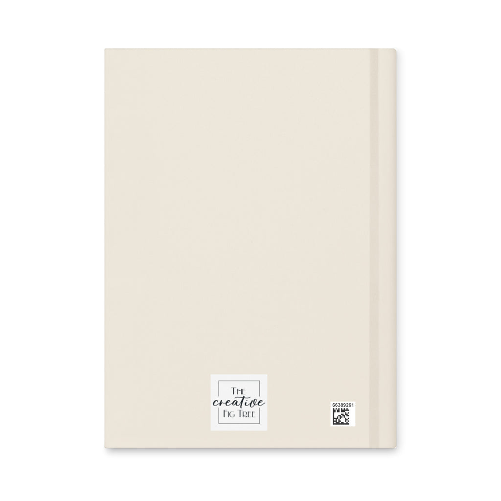 Alice in Wonderland Cream Hardcover Lined Notebook with Lovely Matter Finish