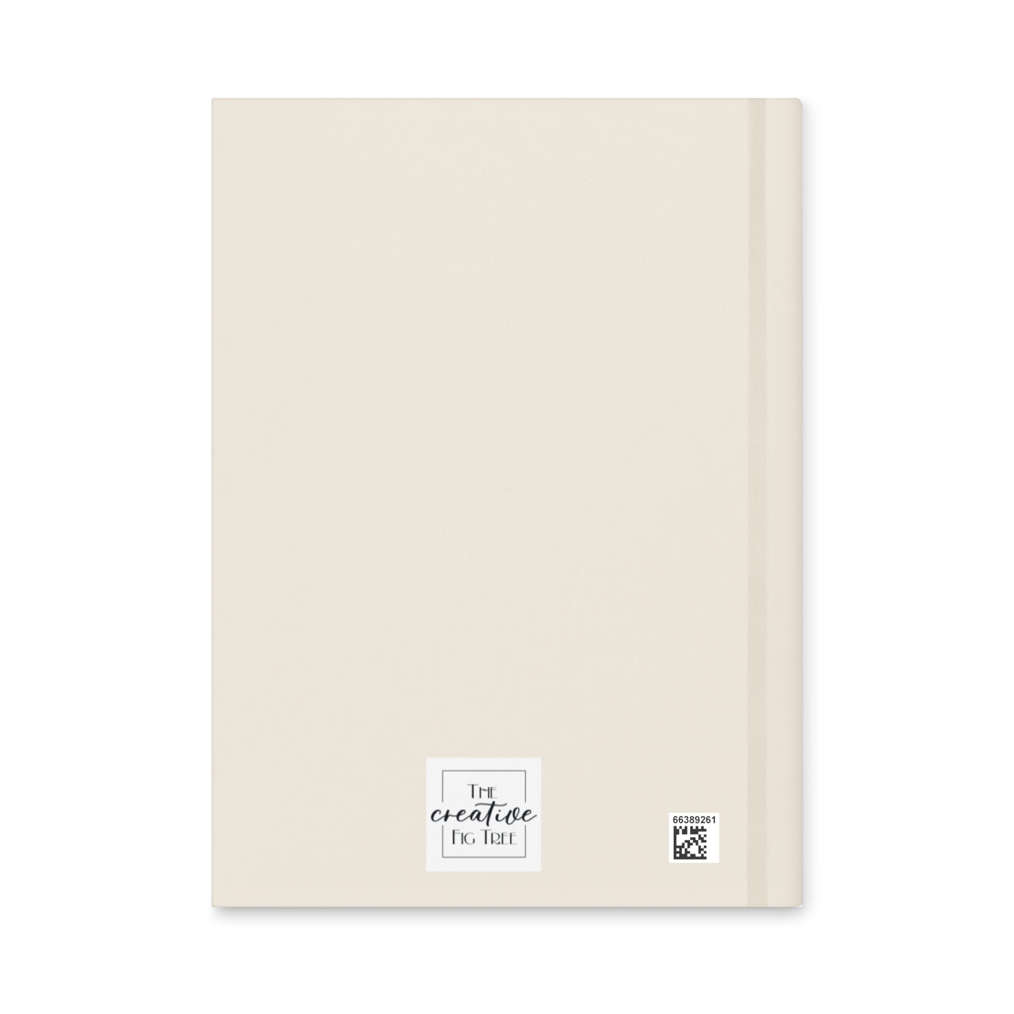 Alice in Wonderland Cream Hardcover Lined Notebook with Lovely Matter Finish