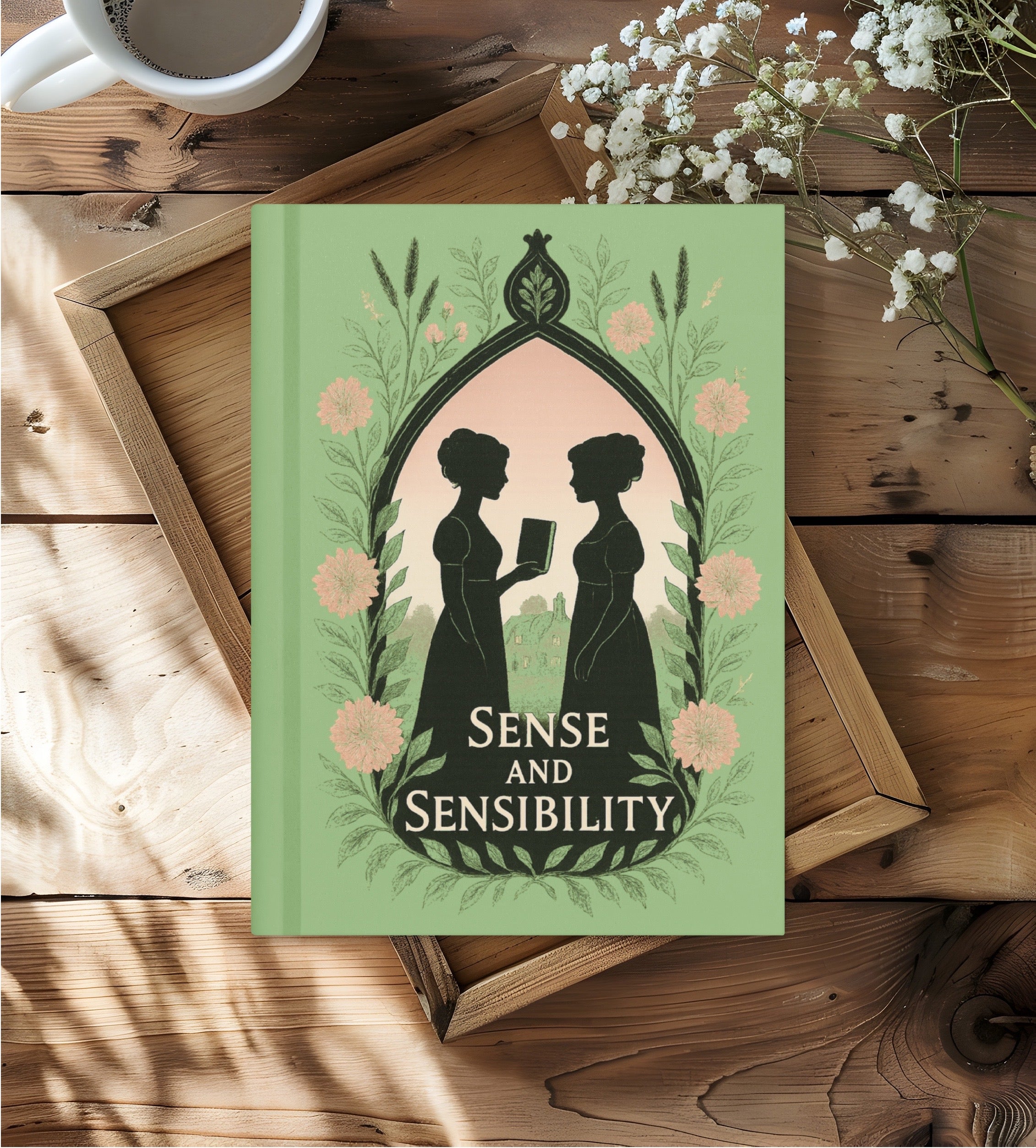 Jane Austen Hardcover Lined Notebook with Lovely Matte Finish