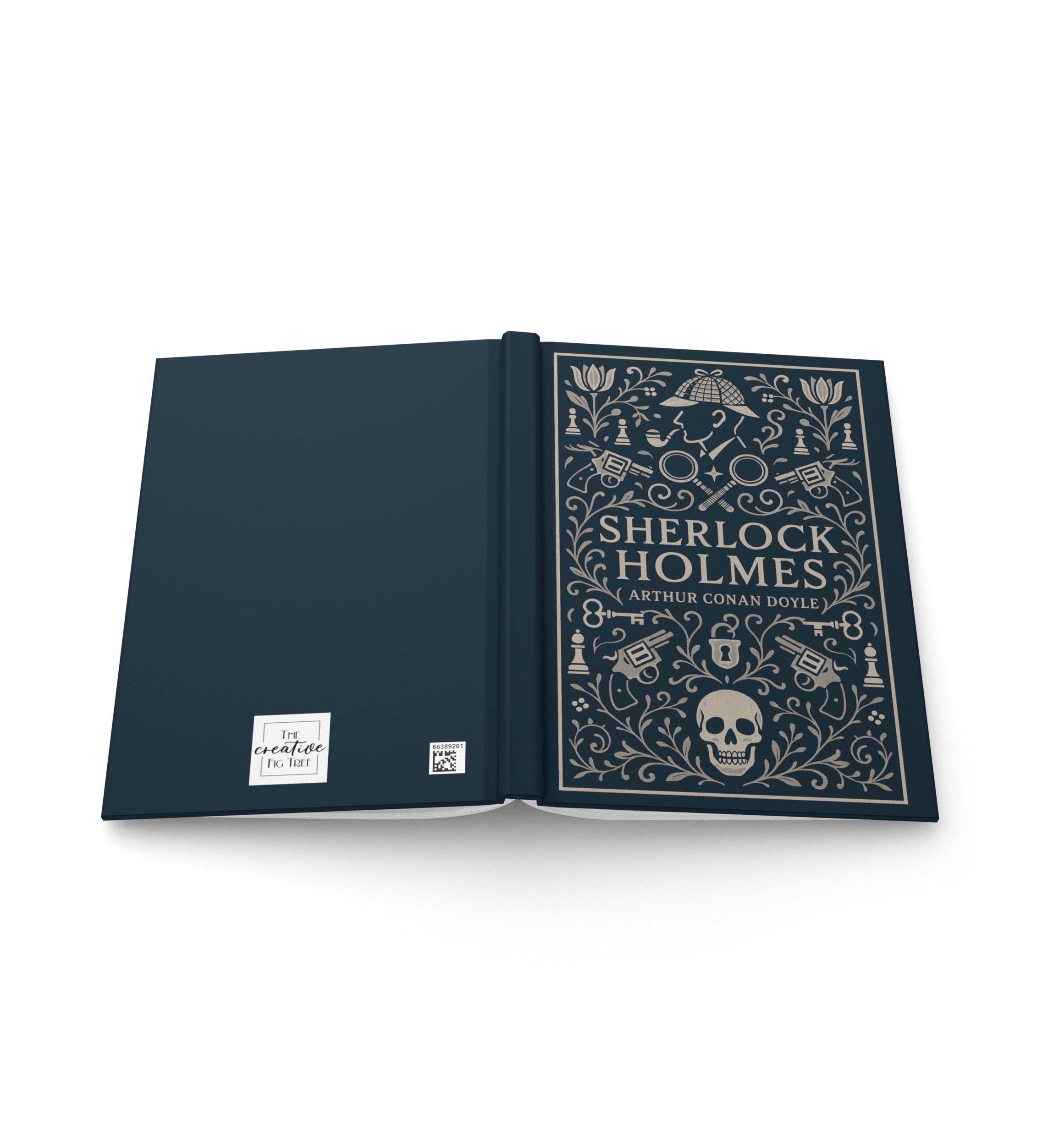 Sherlock Holmes Hardcover Lined Notebook with Lovely Matte Finish