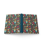 Alice in Wonderland Navy Hardcover Lined Notebook with Lovely Matte Finish