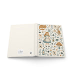Alice in Wonderland Cream Hardcover Lined Notebook with Lovely Matter Finish